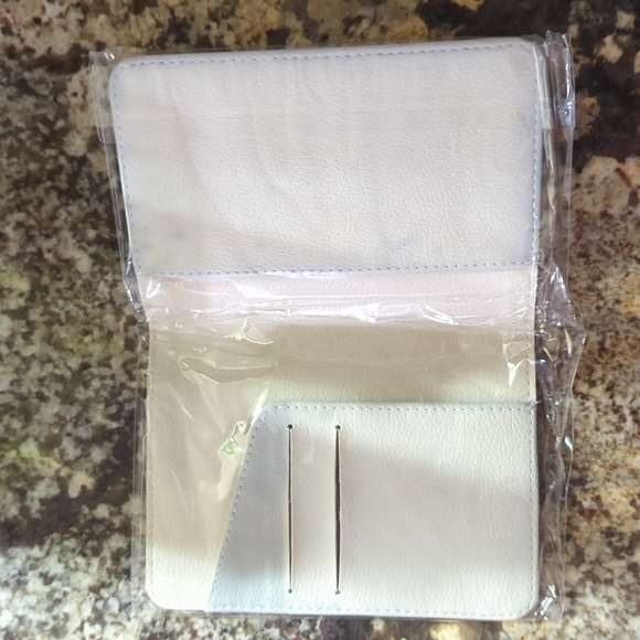 3/$15 Passport Holder with World Map + Passport Stamp design - Picture 3 of 3